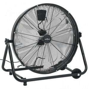 VidaXL Ventilador de Suelo Industrial 180W Negro