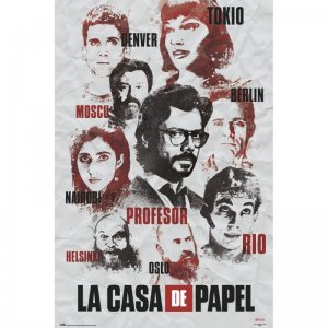 Erik Maxi Póster La Casa de Papel Personajes 91.5x61cm