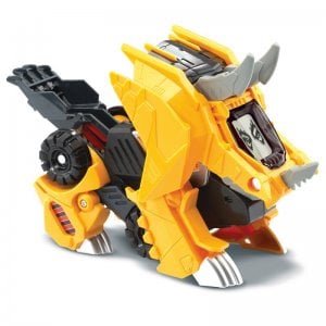 Vtech Switch Go juguete brutus el triceratops excavadora color amarillo 3480195122 dinosaurio que se transforma en