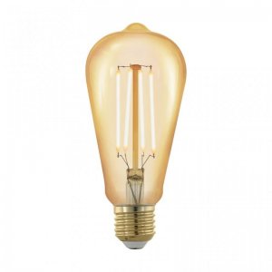 Eglo Bombilla Led e27 regulable golden vintage iluminación retro 4 vatios equivalente 30 320 blanco 1700 kelvin edison st64 64 11696