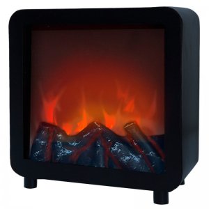 Aktive Ambients Chimenea Eléctrica Minimalista Cuadrada LED