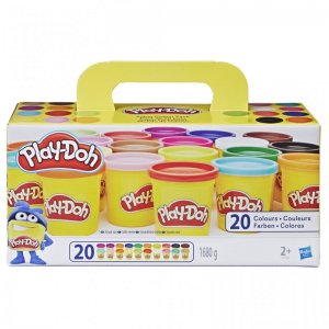 Hasbro Original Play-Doh Pack de 20 Botes Plastilina Juguete Creativo