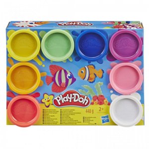 Plastilina Hasbro Playdoh pack 8 botes arcoiris 3 años original de