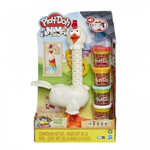 Hasbro Original Play-Doh Gallina Plumas Divertidas Juguete Creativo