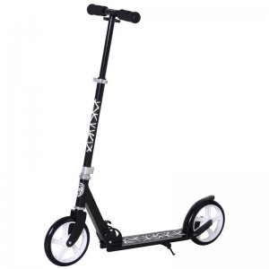 Homcom Patinete Plegable Blanco/Negro