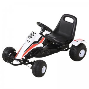 Homcom Go Kart a Pedales Infantil con Asiento Ajustable y Freno