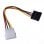 Câble d'alimentation Molex/SATA 15 cm