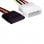 Câble d'alimentation Molex/SATA 15 cm