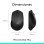 Logitech M330 Silent Plus Ratón Inalámbrico Negro 1000DPI