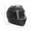 Homcom Casco de Moto Doble Visera con Cabezal Anticolisión y Certificación Europea Negro