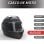 Homcom Casco de Moto Doble Visera con Cabezal Anticolisión y Certificación Europea Negro