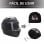 Homcom Casco de Moto Doble Visera con Cabezal Anticolisión y Certificación Europea Negro