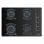 Teka GBC 64003 KBA Butan-Gaskochfeld, 4 Zonen, schwarzes Glas