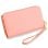 Funda para móvel Cool Bag Horizontal Universal Poliéster Rosa com janela tátil para smartphones até 6.7"
