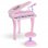 HOMCOM Piano Infantil 37 Teclas ElectróNiño Micrófono Luces USB/MP3 Karaoke
