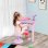 HOMCOM Piano Infantil 37 Teclas ElectróNiño Micrófono Luces USB/MP3 Karaoke
