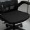 Vinsetto Silla Oficina Altura Ajustable de 114-122cm Reposabrazos Plegable Negra