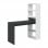 Habitdesign Duplo Mesa de Escritorio con Estantería