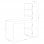 Habitdesign Duplo Mesa de Escritorio con Estantería