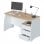 Habitdesign Stil Buc Mesa de Escritorio 3 Cajones