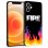 Cool Capa para iPhone 12 Pro Max Desenhos Fire