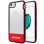 Cool Funda Licencia Ferrari Transparente Negro Rojo para iPhone 7 / 8 / SE (2020)