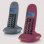 Motorola C1002LB+ Pack Duo Teléfonos Inalámbricos con Manos Libres Gris/Granate