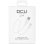 Câble USB DCU Tecnologic 30401225 USB 2.0 vers MicroUSB 1m Blanc