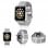 Bracelet en métal argenté cool pour Apple Watch 42/44mm Series 1/2/3/4/5/6/SE