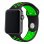 Cool Correa Sport Negro/Verde para Apple Watch 42/44mm Series 1/2/3/4/5/6/7/SE