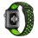Cool Correa Sport Negro/Verde para Apple Watch 42/44mm Series 1/2/3/4/5/6/7/SE