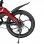Ducati MG-20 Bicicleta Eléctrica Plegable 20" Negra/Roja