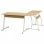 vidaXL Escritorio Esquinero en Forma de L Roble 152x117x74cm