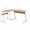 vidaXL Escritorio Esquinero en Forma de L Roble 152x117x74cm