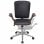 VidaXL chaise de bureau pivotante cuir synthétique bois courbé noir