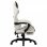 VidaXL Chaise de jeu avec repose-pieds noir/blanc