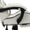 VidaXL Chaise de jeu avec repose-pieds noir/blanc