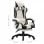 VidaXL Chaise de jeu avec repose-pieds noir/blanc