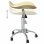 VidaXL Silla de Oficina Cuero Sintético Crema