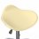 VidaXL Silla de Oficina Cuero Sintético Crema
