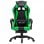 VidaXL Chaise de Gaming avec Repose-Pieds Cuir Synthétique Vert/Noir