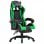 VidaXL Chaise de Gaming avec Repose-Pieds Cuir Synthétique Vert/Noir