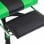 VidaXL Chaise de Gaming avec Repose-Pieds Cuir Synthétique Vert/Noir