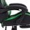 VidaXL Chaise de Gaming avec Repose-Pieds Cuir Synthétique Vert/Noir