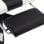 VidaXL Chaise de Gaming avec Repose-Pieds Cuir Synthétique Blanc/Noir