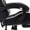 VidaXL Chaise de Gaming avec Repose-Pieds Cuir Synthétique Blanc/Noir