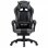 VidaXL Chaise de Gaming avec Repose-Pieds Cuir Synthétique Gris/Noir