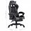 VidaXL Chaise de Gaming avec Repose-Pieds Cuir Synthétique Gris/Noir