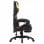 VidaXL Silla Gaming con Reposapiés Cuero Sintético Dorado/Negro