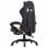 VidaXL Silla Gaming con Reposapiés Cuero Sintético Dorado/Negro